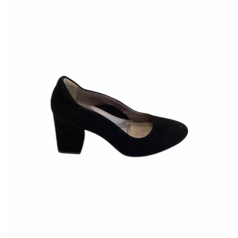NEW BELLA COMFORTO women's cera pump in black suede